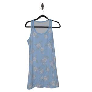 Flora by Flora Nikrooz Blue Floral Nightshirt Mesh - Size M